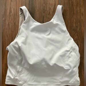 Align Lululemon Cropped High Neck Tank White
